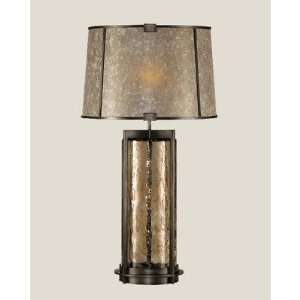 Fine Art Lamps 599110 Singapore Moderne One Light Table Lamp in Brown 