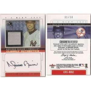  Mariano Rivera Signed Game Used Jersey Card   Autographed 