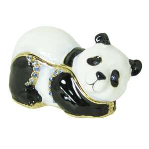 Playful Panda Trinket Box / Jewelry Box Bejeweled 