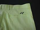 Sligo 2009 Collection Flat Front Solid Key Lime Shorts Size 36