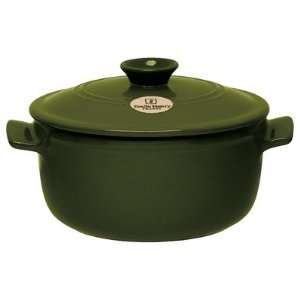Quart Flame Round Stew Pot in Olive 