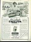 1914 Gilbert Mysto Erector Steel Building Toy Sets Ad  