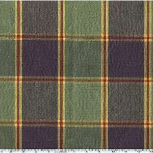  54 Wide Overdale Moire Plaid Green/Blue Fabric By The 