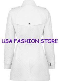 New Calvin Klein Trench coat top womens belted white XS  