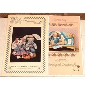    Craft Patterns Willy & Winky Wabbit and Carrot Top 