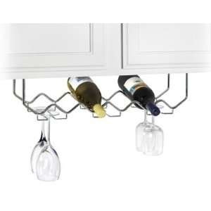   Cabinet Wine Rack with Stemware Holder by Spectrum