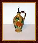 ceramic vinegar cruette with grape leaf design alco industries 