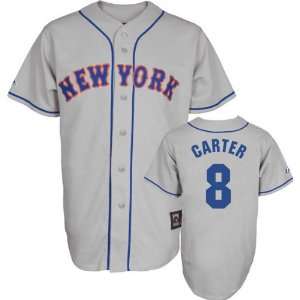  Gary Carter Majestic Cooperstown Throwback New York Mets 