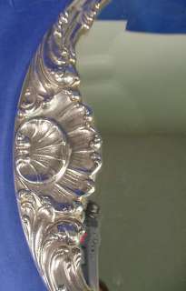 Vintage CAMUSSO PERU Sterling LARGE Footed Plateau Mirror  