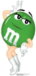 GREEN M&Ms M&Ms CANDY STANDUP STANDEE CUTOUT POSTER  