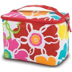  Bright Bloom Cosmetic Train Case Beauty