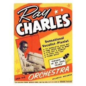   Ray Charles   Rock n Roll Concert   15.6x11.7 inches