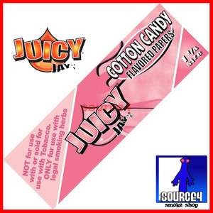 JUICY JAYS COTTON CANDY 1 & 1/4 Flavored Rolling Papers  