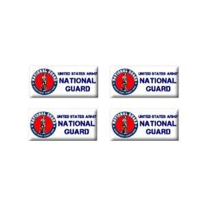  United States National Guard   3D Domed Set of 4 Stickers 