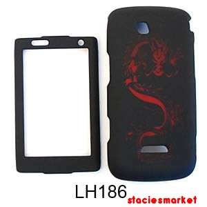 Laser Cut Red Dragon on Black Samsung Sidekick 4G T839 Case Cover 