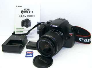 auction is a Canon EOS Rebal T3 Digital SLR Camera Body and a Canon 