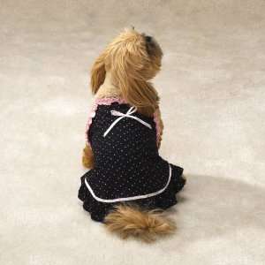  Dog Dress   East Side Collection Black Ruffles & Ribbons Dress 