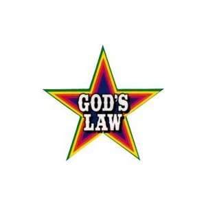  Rastafari   Gods Law Star Logo   Sticker / Decal 