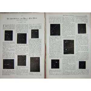  C1916 Star Astrology Constellations Winter Sky
