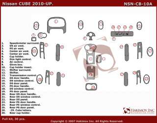 Nissan Cube 10 Carbon Fiber Dash Kit Parts  