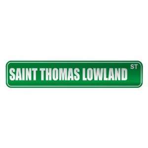   LOWLAND ST  STREET SIGN CITY SAINT KITTS AND NEVIS