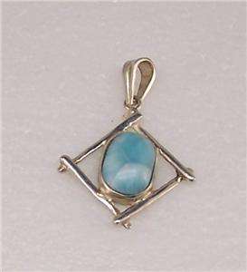   Larimar & .925 Sterling Individual Handcrafted Caribbean  