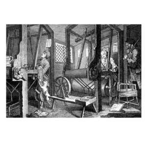  Weaving at Spitalfields, England, Industry and Idleness 