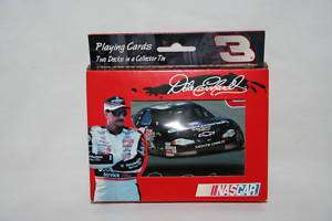 Dale Earnhardt #3 Nascar Playing Cards With Tin, New, Loc BX 5  