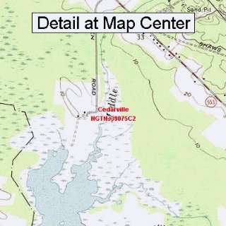  USGS Topographic Quadrangle Map   Cedarville, New Jersey 