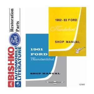   1962 1963 FORD THUNDERBIRD Car Shop Service Manual Book CD Automotive