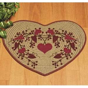  Heart Shaped Braided Rug   Party Decorations & Room Decor 