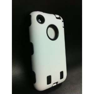  Body Armor for iPhone 3G / 3GS   White & Black Cell Phones 