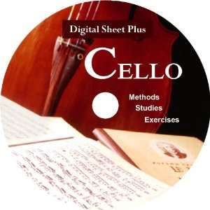 Cello Methods, Studies & Exercises Sheet Music Ultimate Collection Dvd