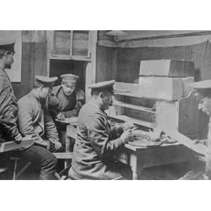  early 1900s photo Censoring prisoners mail Doeberitz 