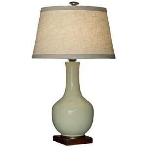  Frit Celadon Ceramic Table Lamp