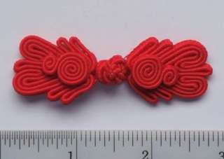 Chinese Frogs closure bead buttons 4 different styles RED 12pcs 