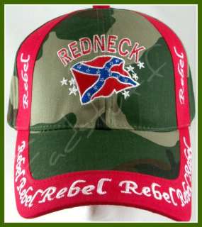CONFEDERATE Flag HAT Redneck Rebel Camo Camouflage Cap  