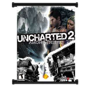 Uncharted 2 Among Thieves Game Fabric Wall Scroll Poster 
