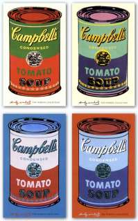 ART SET Campbells Soup Can, 1965 Set Andy Warhol  