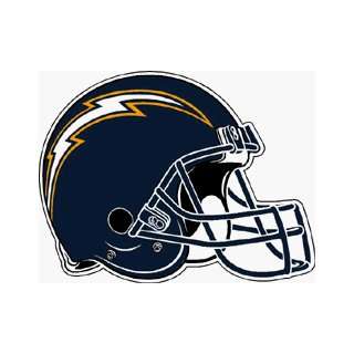  SET OF 3 SAN DIEGO CHARGERS FOOTBALL HELMET DIE CUT 