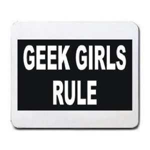  GEEK GIRLS RULE Mousepad