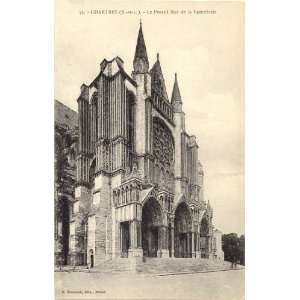 1920s Vintage Postcard South Door of the Cathedral   Chartres France