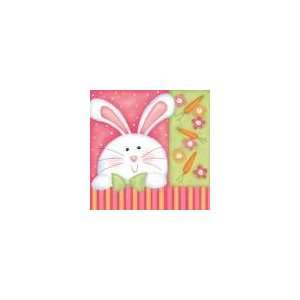  Cheerful Bunny Party Beverage Napkins 18 per pack (Set of 
