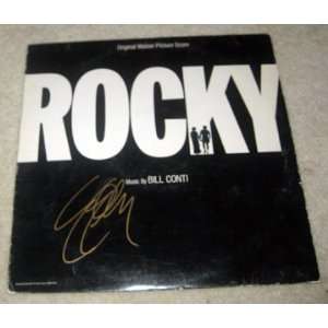  SLYVESTER STALLONE autographed  ROCKY  record *PROOF 