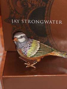 NIB Jay Strongwater Songbird Figurine  