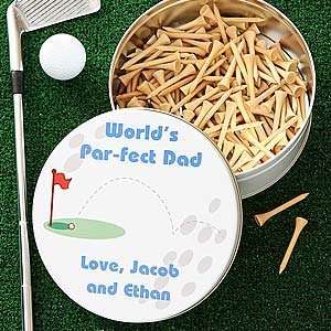  Worlds Par fect Personalized Golf Tee Tin Sports 
