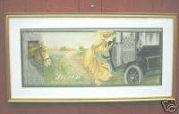 William Sommer litho sign Rauch & Lang Electric car  