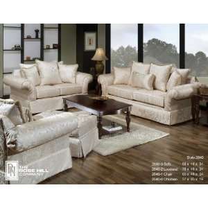 Rose Hill Furniture 2840 3 Piece Sofa, Loveseat and Ottoman Living 
