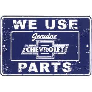  Chevrolet Parts Tin Sign Automotive