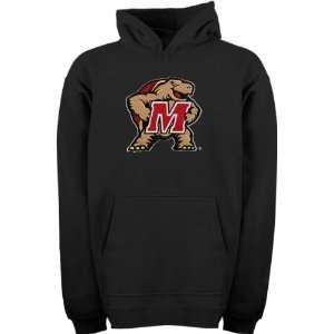  Maryland Terrapins Youth Black Tackle Twill Hooded 